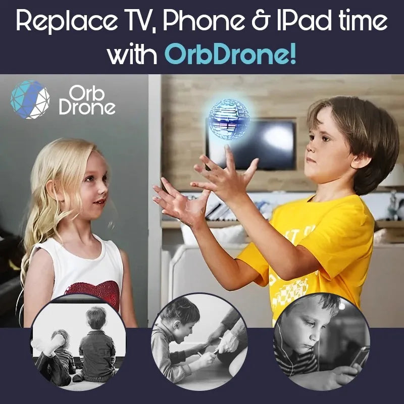OrbDrone – New Year Sale-50% OFF🎁 Flying Orb Pro Spinner Mini Drone